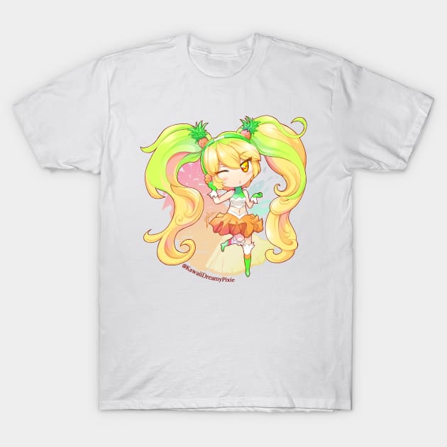 Pineaple Miku Hatsune T-Shirt by KawaiiDreamyPixie